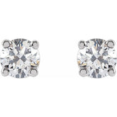 14K White 1/3 CTW Lab-Grown Diamond Stud Earrings